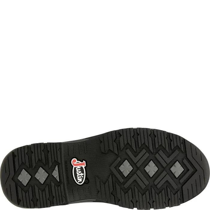 Justin Boots Crafton 4034 Alloy Mocc Toe Coal Black black Men Work