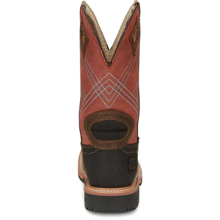 Justin Boots Dalhart 12034 Waterproof Work Boot Caramel brown Men Work