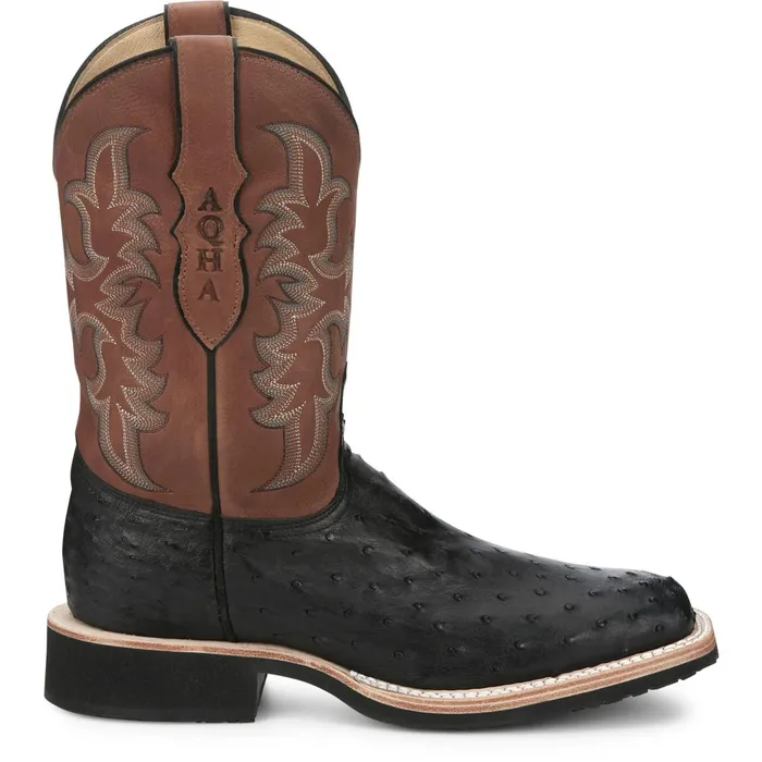 Justin Boots Drover 11034 PullOn Western Boot Black Men Western