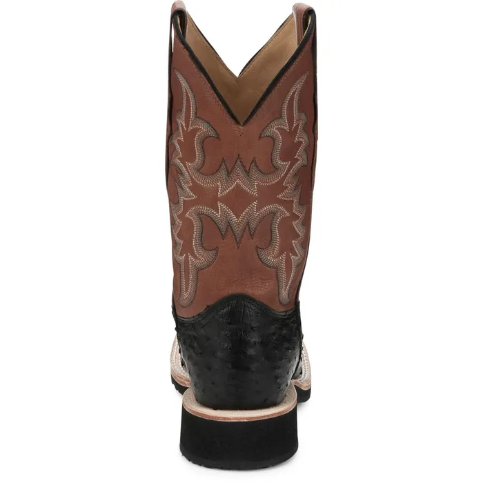 Justin Boots Drover 11034 PullOn Western Boot Black Men Western
