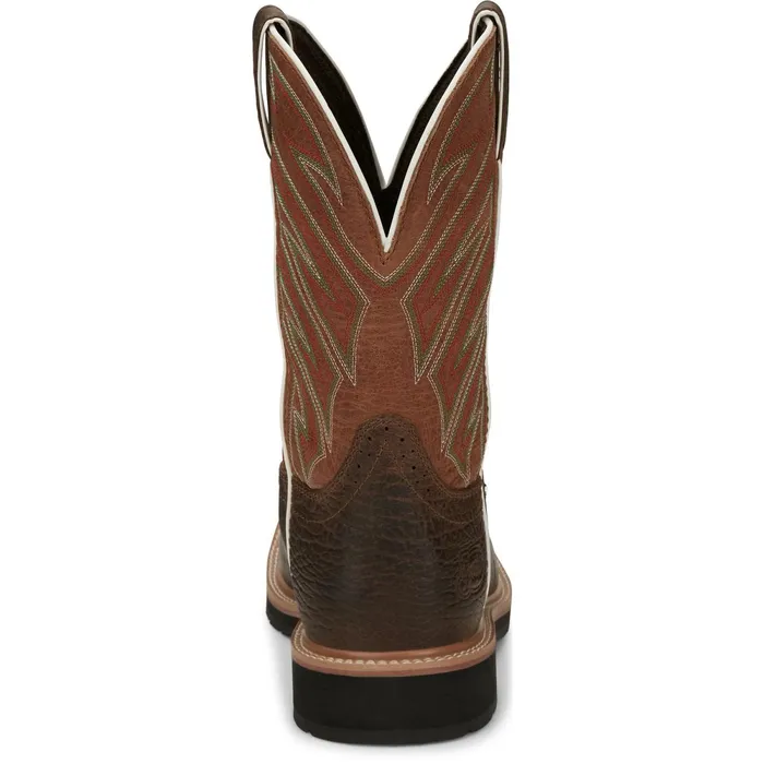 Justin Boots Electrician 11034 Steel Toe Work Boot Brown Men Work