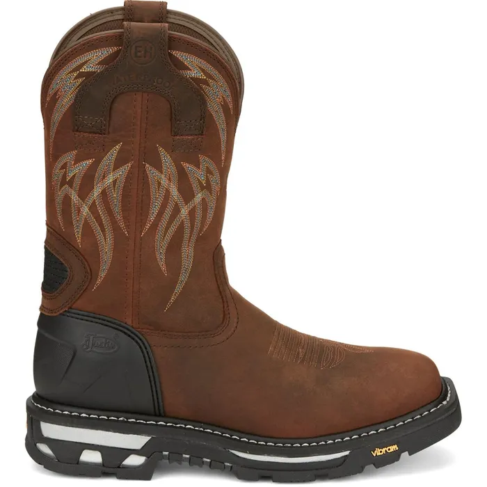 Justin Boots Frontline Hiviz 11 Waterproof Work Boot Walnut Brown brown Men Work