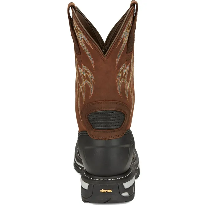Justin Boots Frontline Hiviz 11 Waterproof Work Boot Walnut Brown brown Men Work