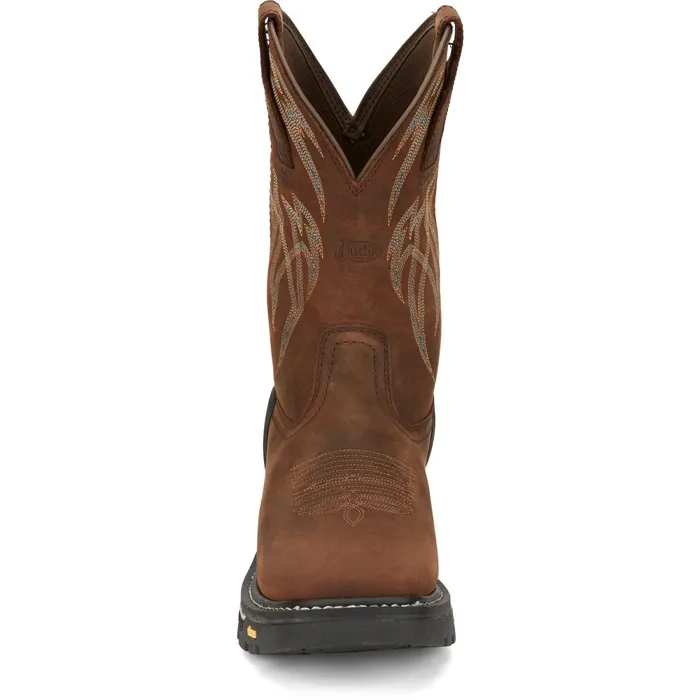 Justin Boots Frontline Hiviz 11 Waterproof Work Boot Walnut Brown brown Men Work