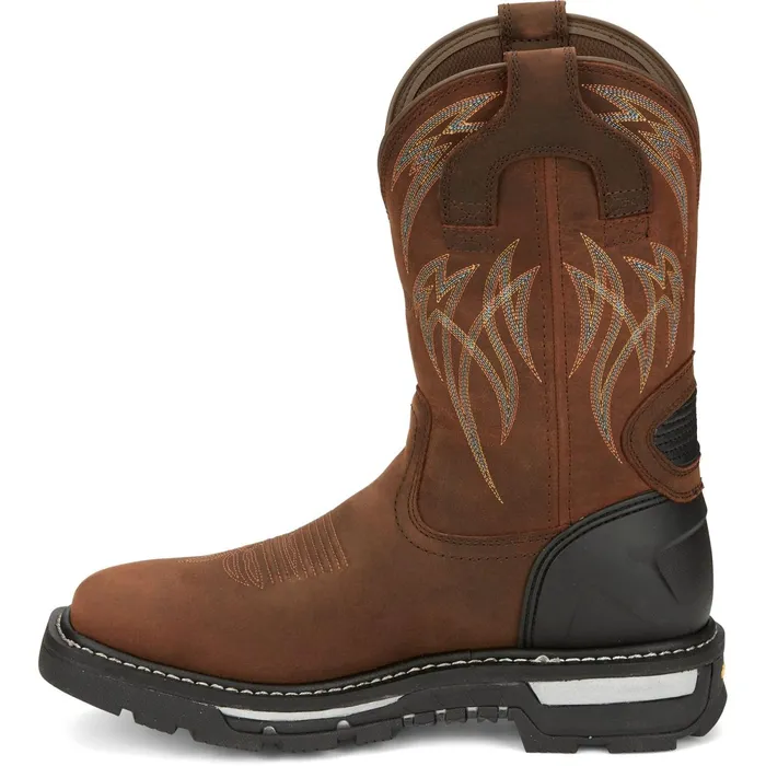 Justin Boots Frontline Hiviz 11 Waterproof Work Boot Walnut Brown brown Men Work