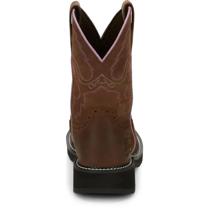 Justin Boots Wanette 8034 Steel Toe Waterproof Work Boot Aged Bark brown Women Work