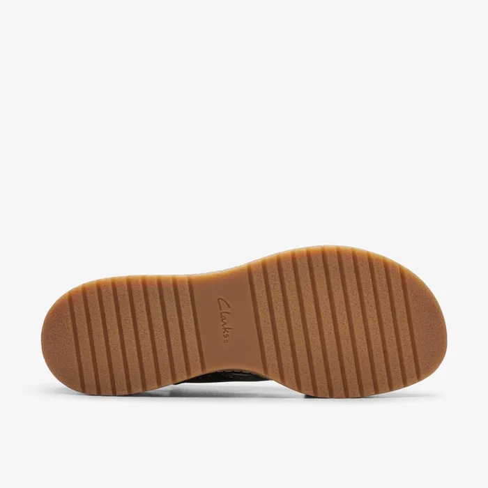 Kassanda Step Black Nubuck Women Clarks Sandals and Flip Flops