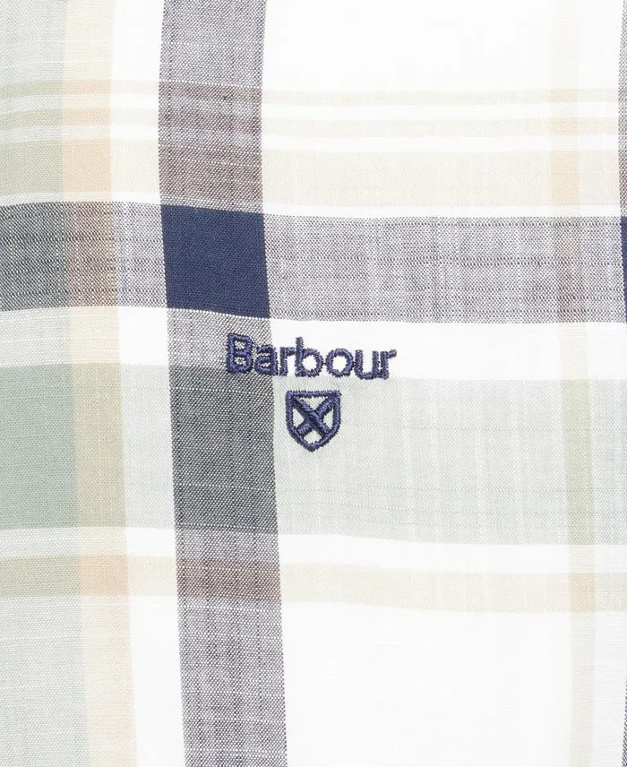 Kidd Tailored ShortSleeved Shirt Olive Men Barbour Shirts