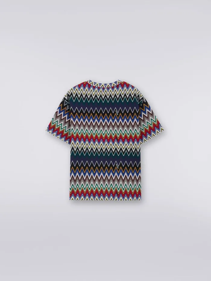 Kids Cotton Blend TShirt With Zigzag Weave Multicoloured Missoni Clothing Kids Cotton Blend TShirt With Zigzag Weave Multicoloured Missoni Clothing