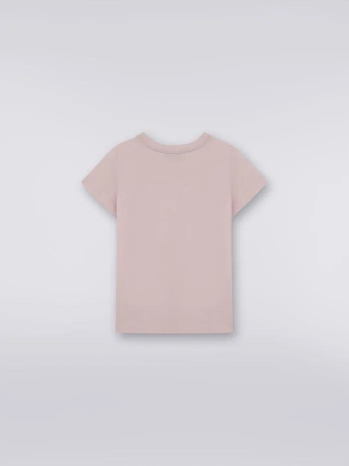 Kids Cotton T Shirt With Rhinestone Logo Multicoloured Missoni Clothing Kids Cotton T Shirt With Rhinestone Logo Multicoloured Missoni Clothing