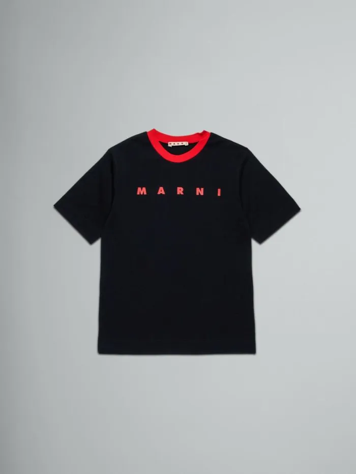 Kids Marni Black TShirt With Logo