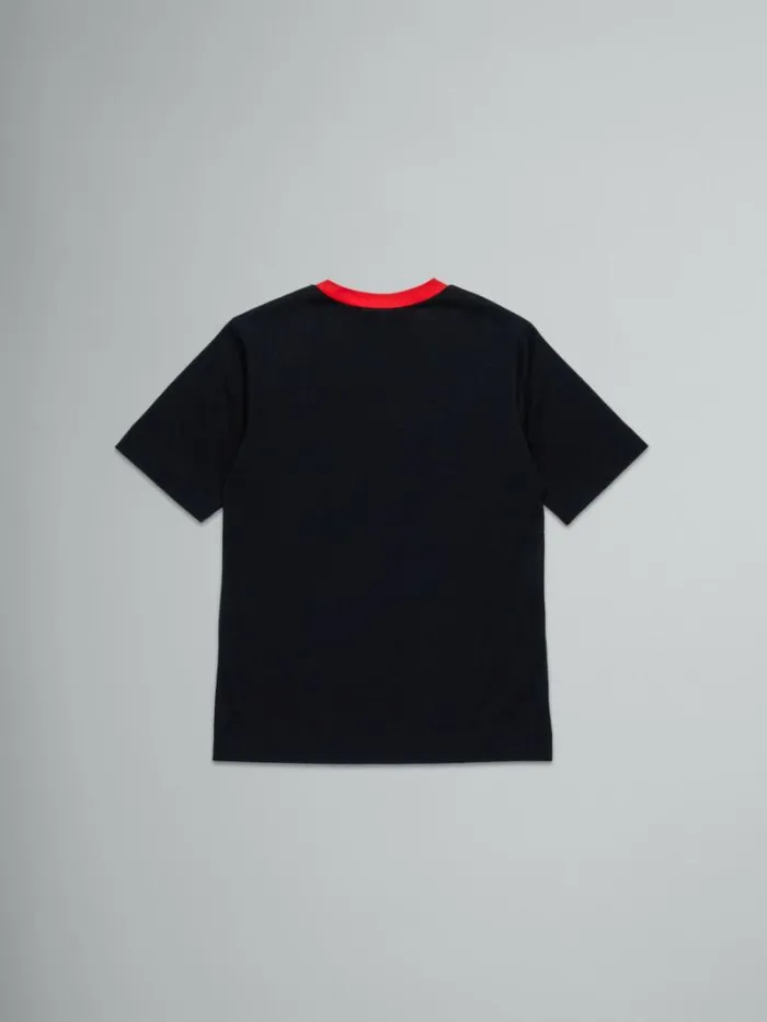 Kids Marni Black TShirt With Logo