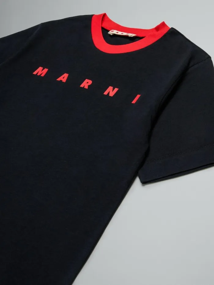 Kids Marni Black TShirt With Logo