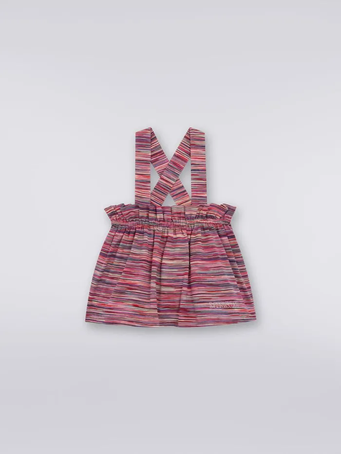 Kids Slub Cotton Skirt With Braces Multicoloured Missoni Baby 024 Months