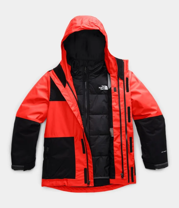 Kids The North Face Jackets and Vests Freedom Triclimate Flare Orange