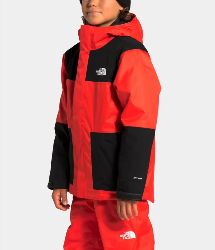 Kids The North Face Jackets and Vests Freedom Triclimate Flare Orange