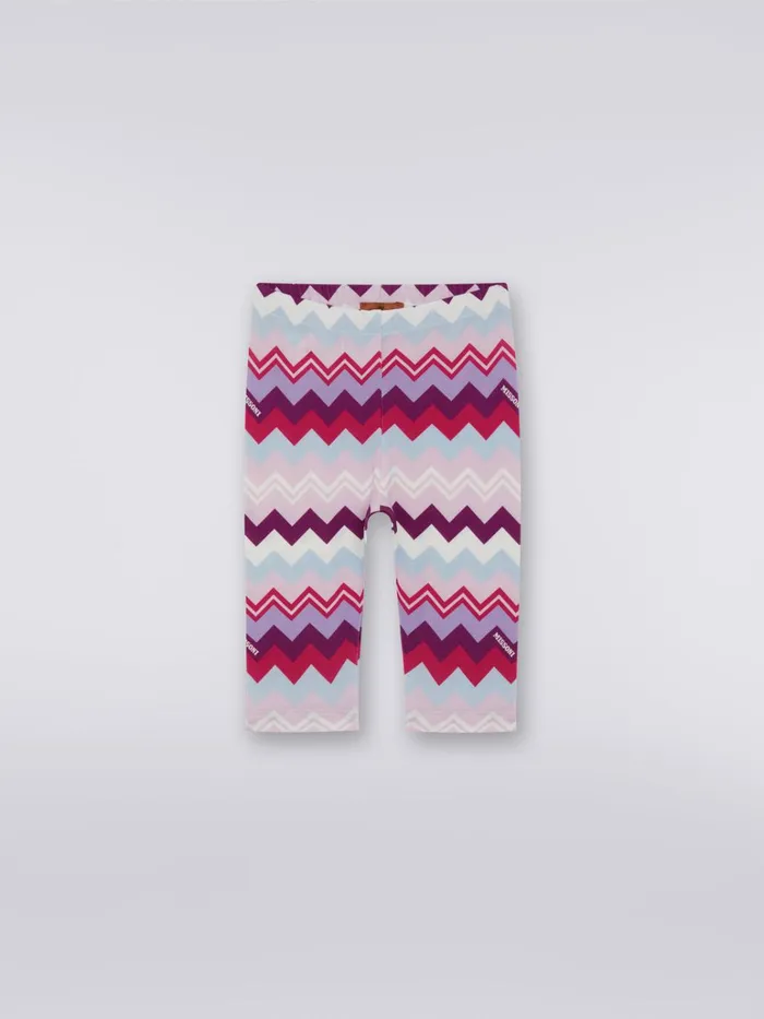 Kids Zigzag Cotton Blend Leggings Multicoloured Missoni Baby 024 Months
