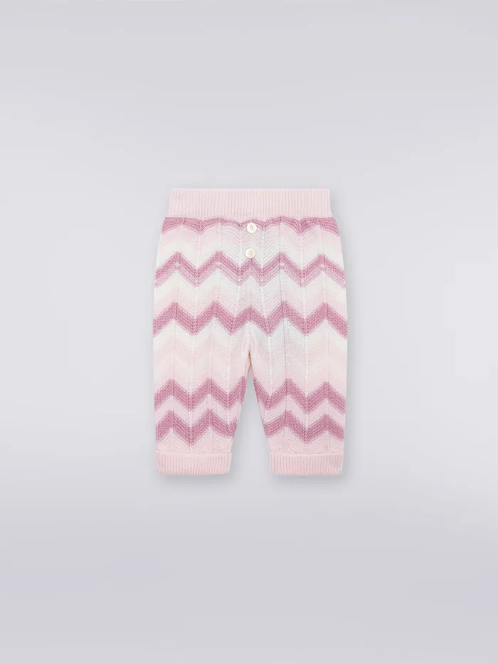 Kids Zigzag Wool Knit Trousers Multicoloured Missoni Baby 024 Months
