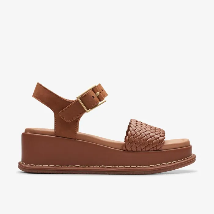 Kimmei Bay Tan Women Clarks Wedges