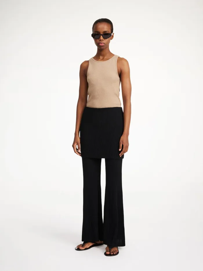 Knitwear Women By Malene Birger Bolone Trousers Black
