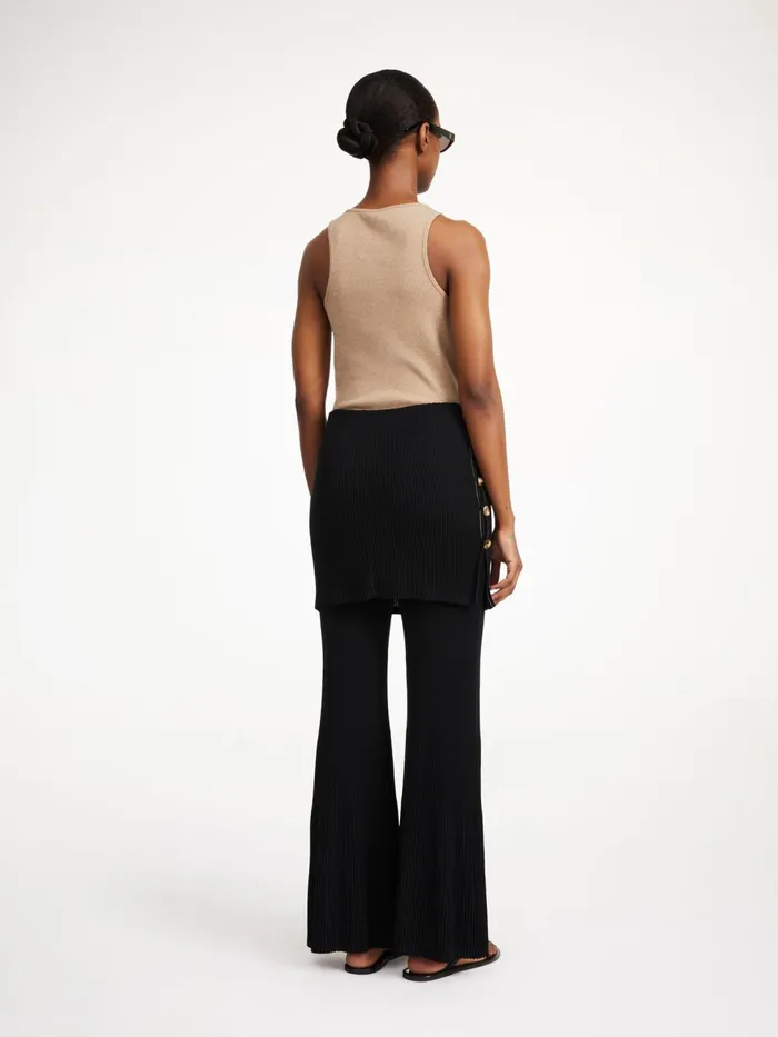 Knitwear Women By Malene Birger Bolone Trousers Black