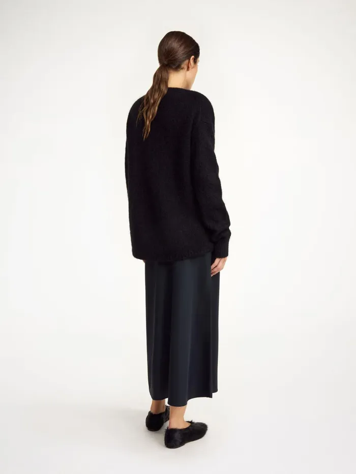 Knitwear Women By Malene Birger Briella MohairBlend Sweater Black