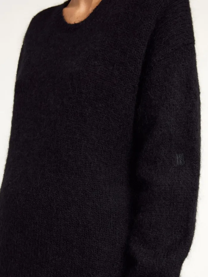 Knitwear Women By Malene Birger Briella MohairBlend Sweater Black