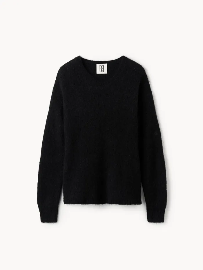Knitwear Women By Malene Birger Briella MohairBlend Sweater Black