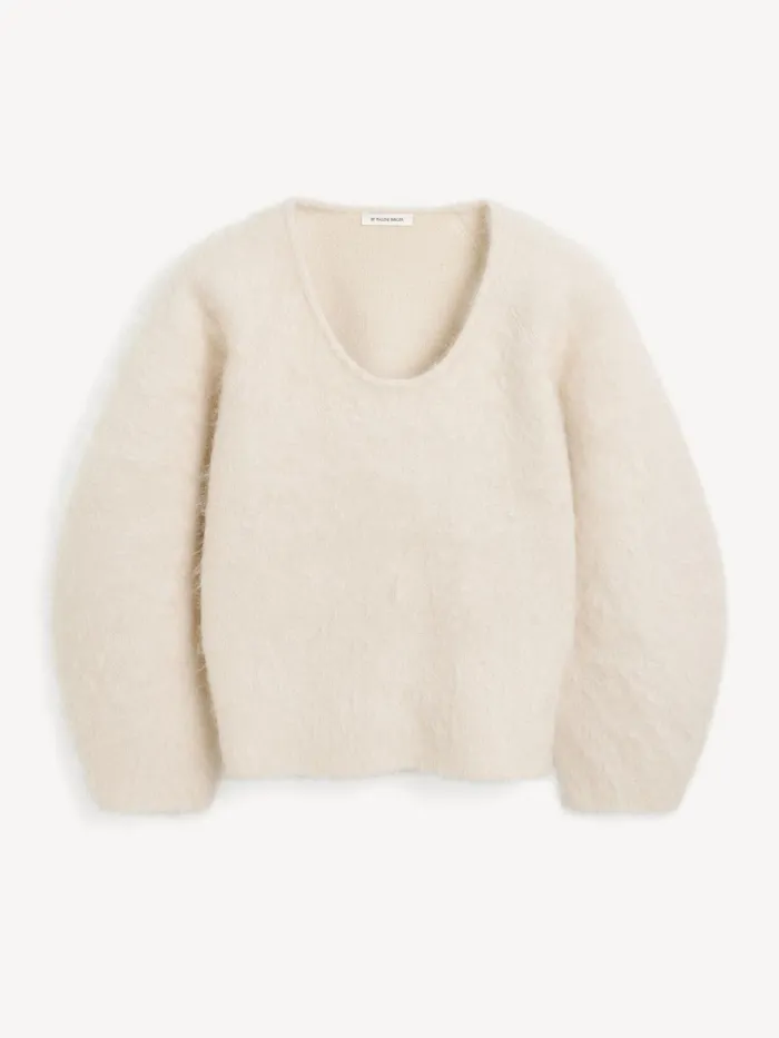 Knitwear Women By Malene Birger Milea Sweater Oyster Gray