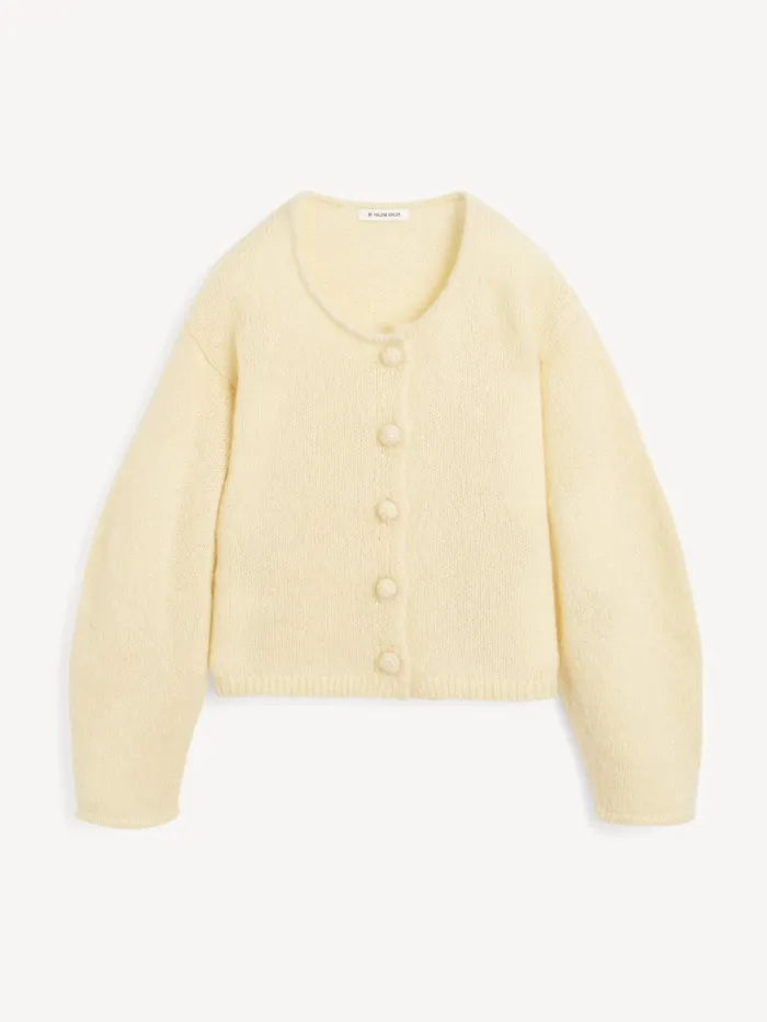 Knitwear Women By Malene Birger Zharea WoolBlend Cardigan Sea Mist