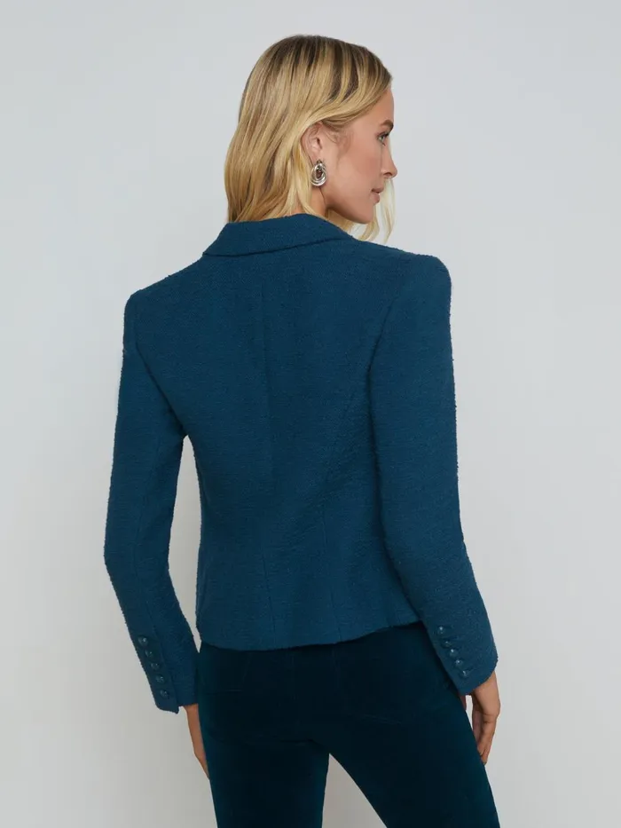 L039Agence Blazers and Jackets Women Brooke OpenFront Blazer Deep Tealrococo L039Agence Blazers and Jackets Women Brooke OpenFront Blazer Deep Tealrococo