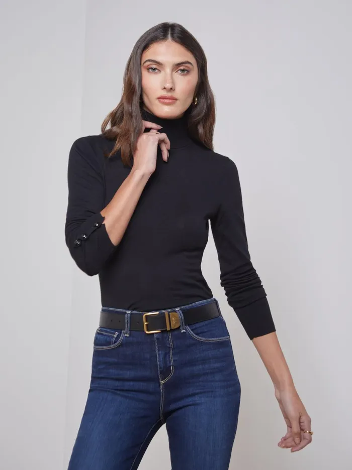 L039Agence Blouses and Tops Women Flora Turtleneck Blackblack