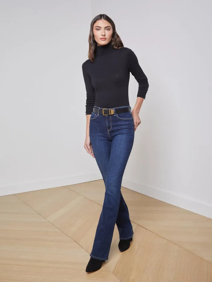 L039Agence Blouses and Tops Women Flora Turtleneck Blackblack L039Agence Blouses and Tops Women Flora Turtleneck Blackblack