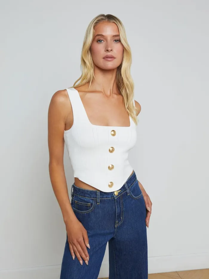 L039Agence Blouses and Tops Women Saga Top Ivorygold