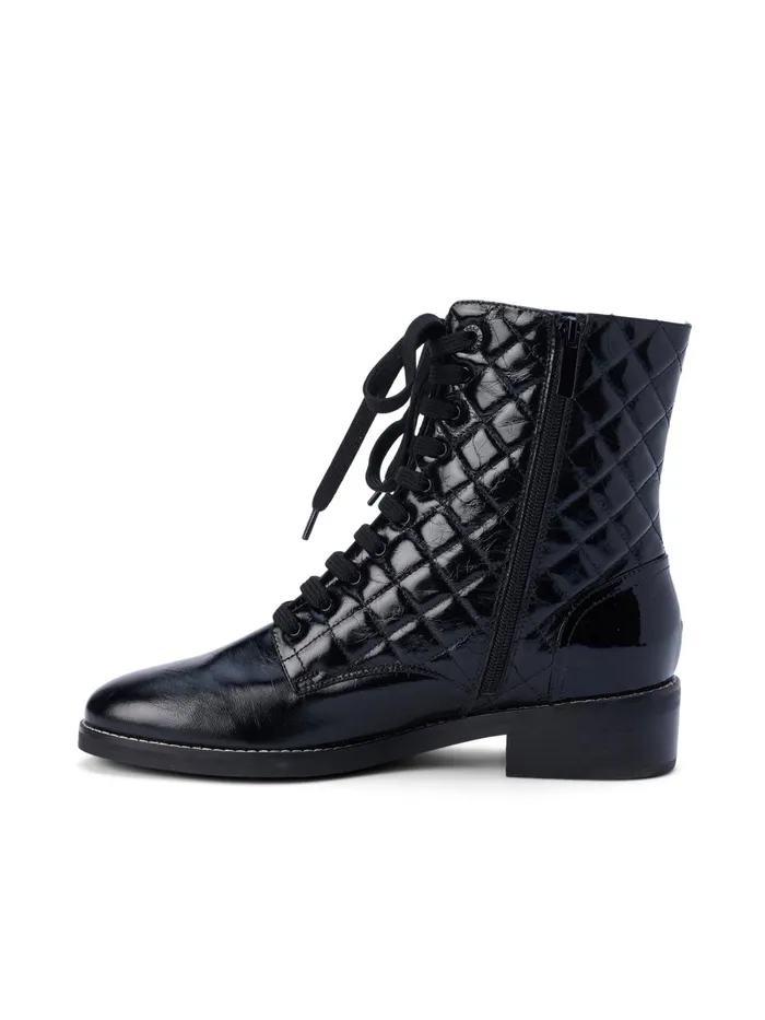 L039Agence Boots and Booties Women Desiree Patent Leather Boot Black Patent L039Agence Boots and Booties Women Desiree Patent Leather Boot Black Patent