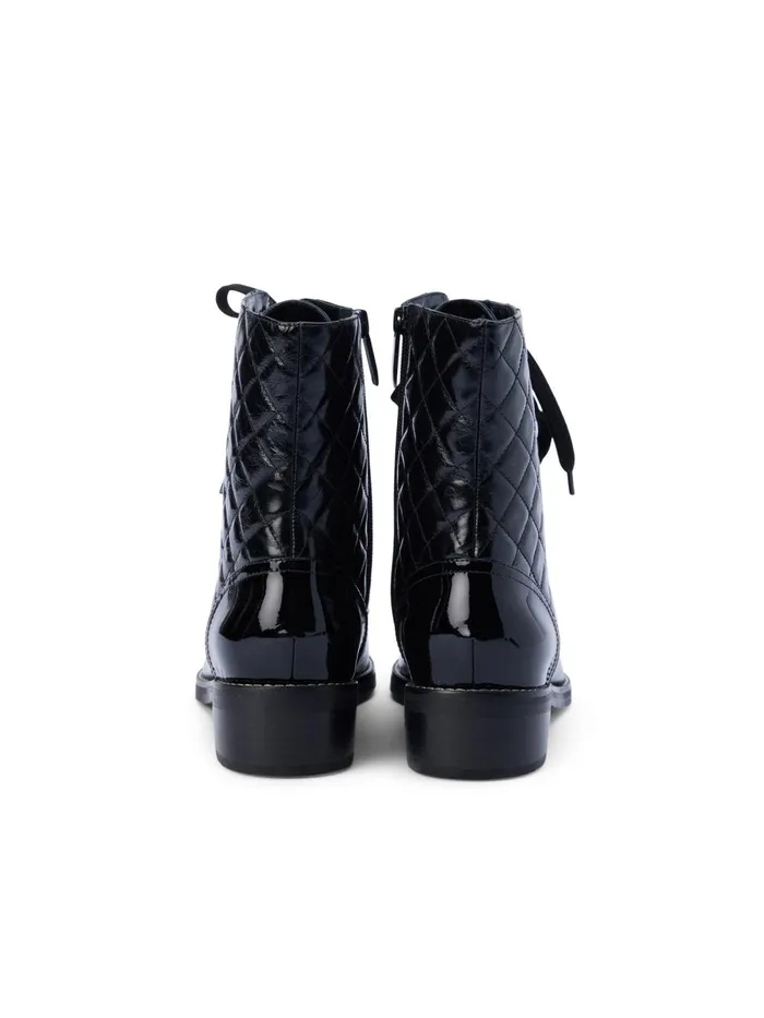 L039Agence Boots and Booties Women Desiree Patent Leather Boot Black Patent L039Agence Boots and Booties Women Desiree Patent Leather Boot Black Patent