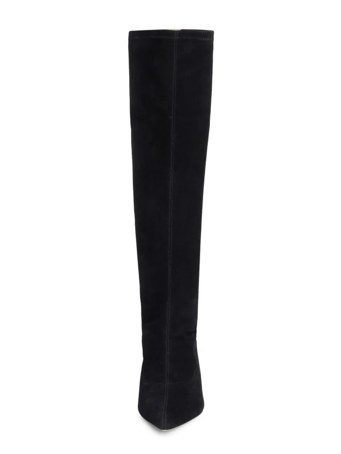 L039Agence Boots and Booties Women Emilie Suede KittenHeel Boot Black Suede L039Agence Boots and Booties Women Emilie Suede KittenHeel Boot Black Suede