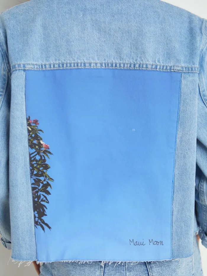 L039Agence Denim Jackets Women Ailana Maui Moon Jean Jacket Cove