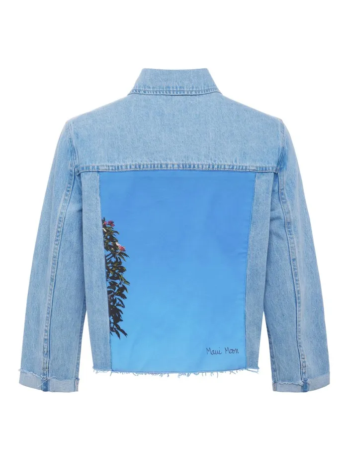 L039Agence Denim Jackets Women Ailana Maui Moon Jean Jacket Cove
