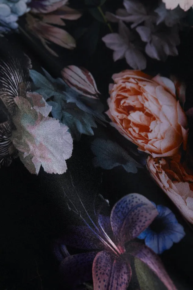 L039Agence Dresses and Jumpsuits Women Kenna Silk Gown Black Multi Vintage Oil Flower L039Agence Dresses and Jumpsuits Women Kenna Silk Gown Black Multi Vintage Oil Flower