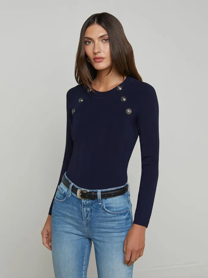 L039Agence Knitwear Women Gretchen Pullover Midnightnickel