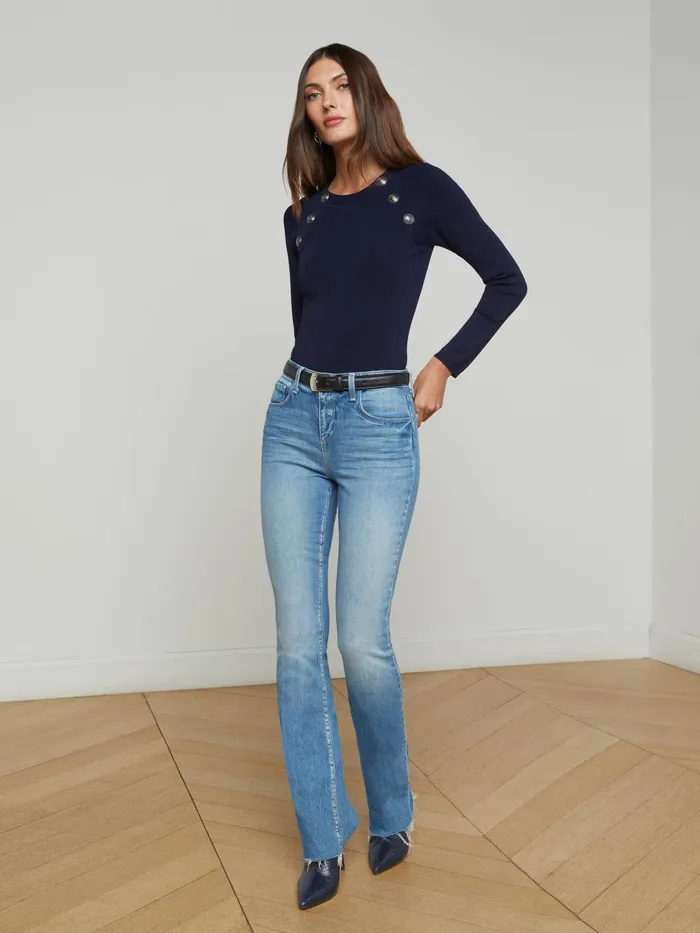 L039Agence Knitwear Women Gretchen Pullover Midnightnickel L039Agence Knitwear Women Gretchen Pullover Midnightnickel