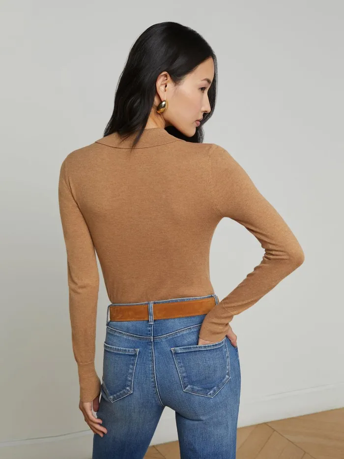 L039Agence Knitwear Women Sterling Sweater Chestnutgold L039Agence Knitwear Women Sterling Sweater Chestnutgold