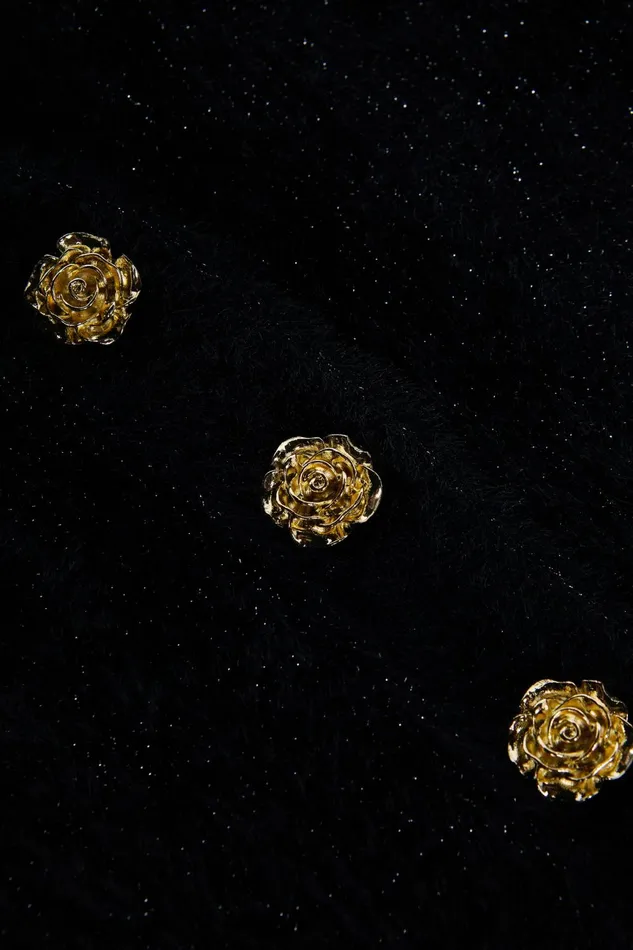 L039Agence Knitwear Women Talulla Cardigan Black Lurexgold Rose L039Agence Knitwear Women Talulla Cardigan Black Lurexgold Rose