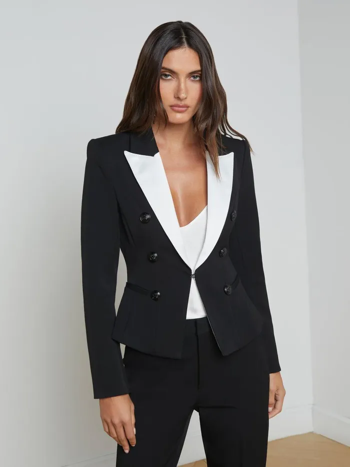 L039Agence Matching Sets Women Andalusia Blazer Blackwhite