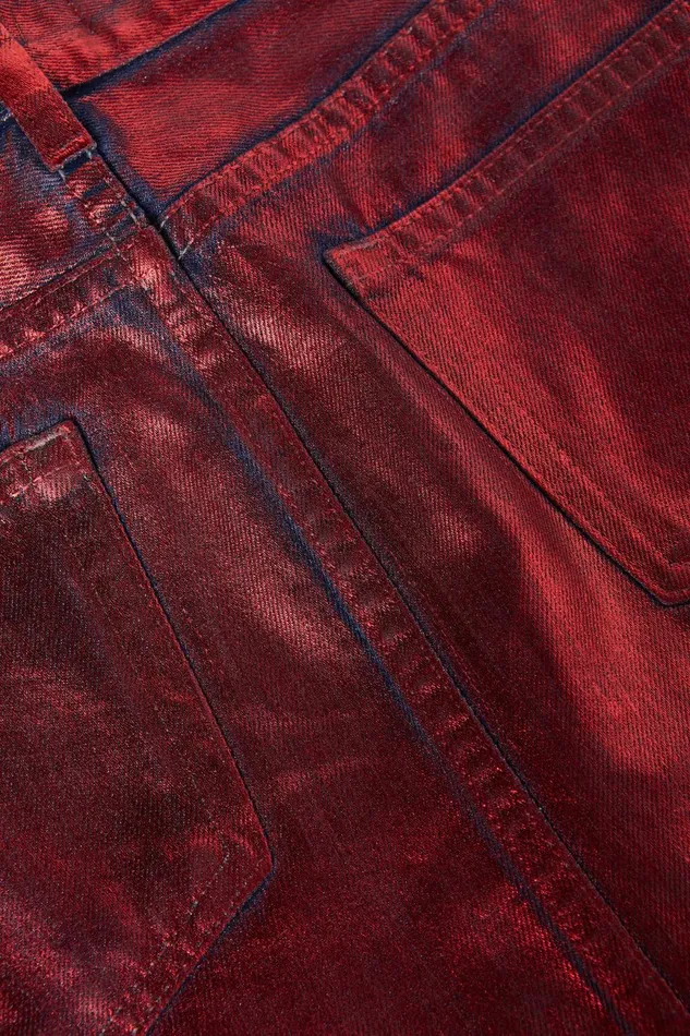 L039Agence Skirts Women Paris Mini Skirt Garnet Red Foil L039Agence Skirts Women Paris Mini Skirt Garnet Red Foil