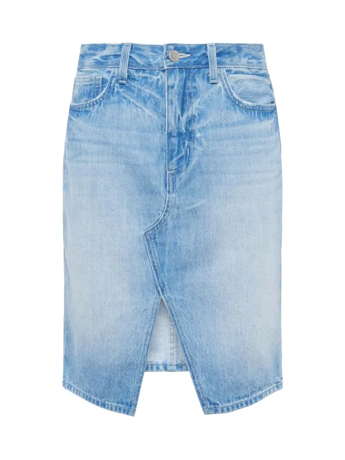 L039Agence Skirts Women Tylee Denim Skirt Palisade L039Agence Skirts Women Tylee Denim Skirt Palisade