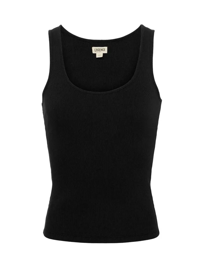 L039Agence Tees Women Adira Tank Black L039Agence Tees Women Adira Tank Black