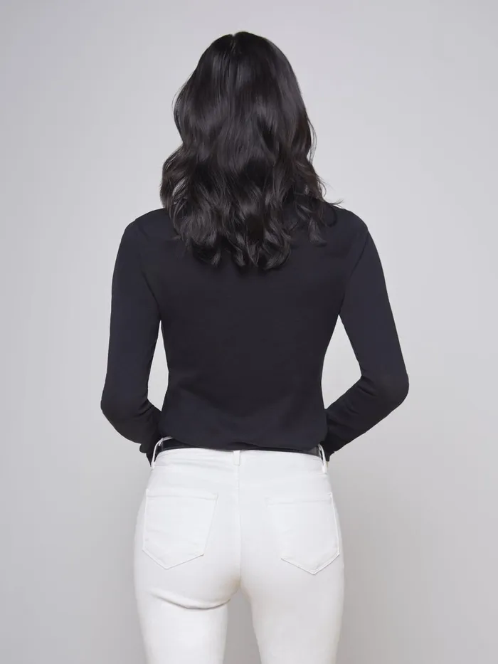 L039Agence Tees Women Tess Long Sleeve Tee Black L039Agence Tees Women Tess Long Sleeve Tee Black