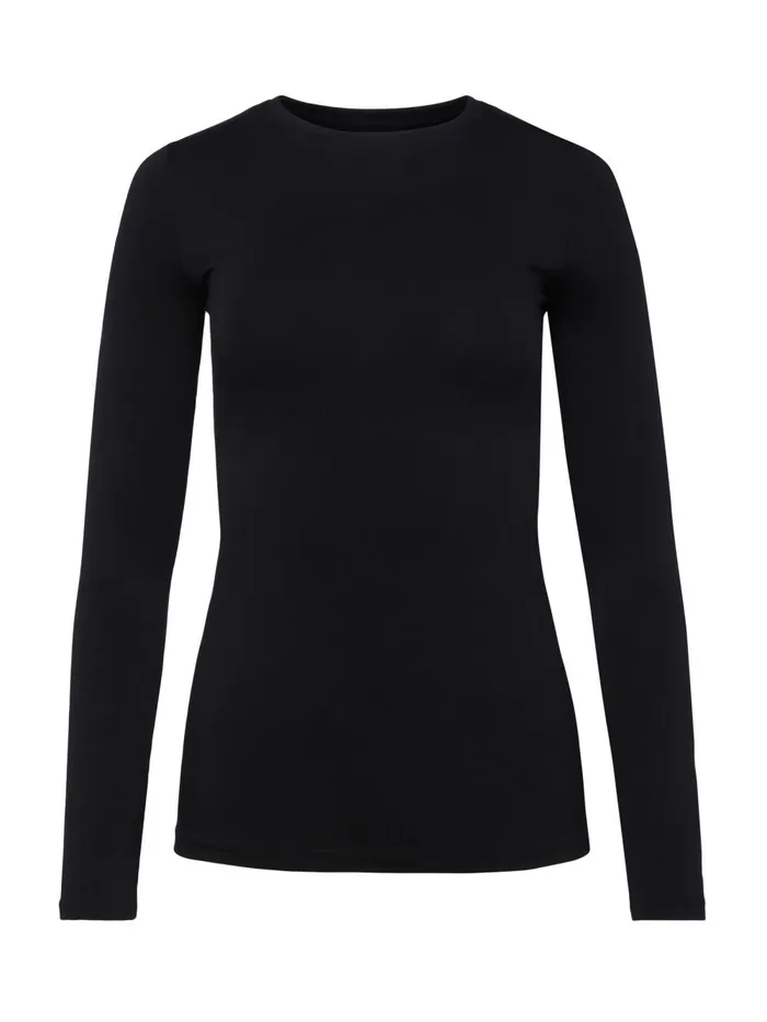 L039Agence Tees Women Tess Long Sleeve Tee Black L039Agence Tees Women Tess Long Sleeve Tee Black
